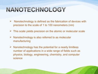 Nanotechnology in artificial RBC | PPT