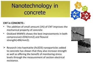 Nanotechnology in building construction materials | PDF