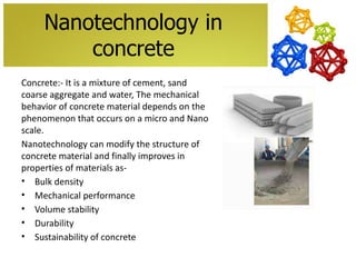 Nanotechnology in building construction materials | PDF