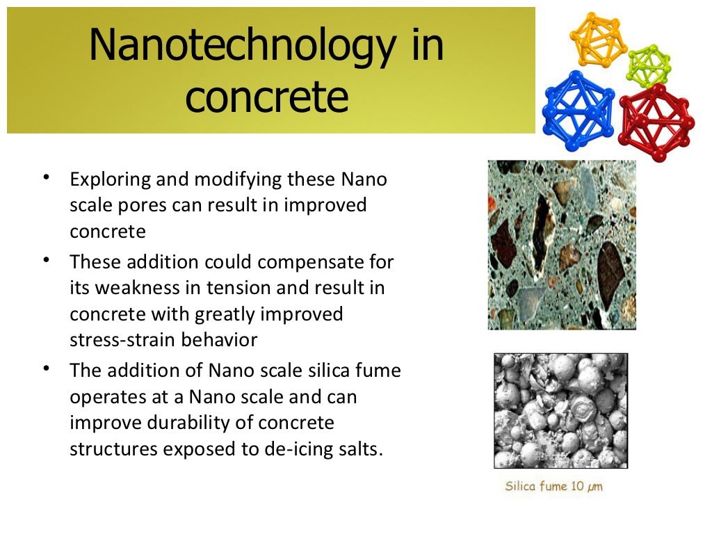 Nanotechnology in building construction materials
