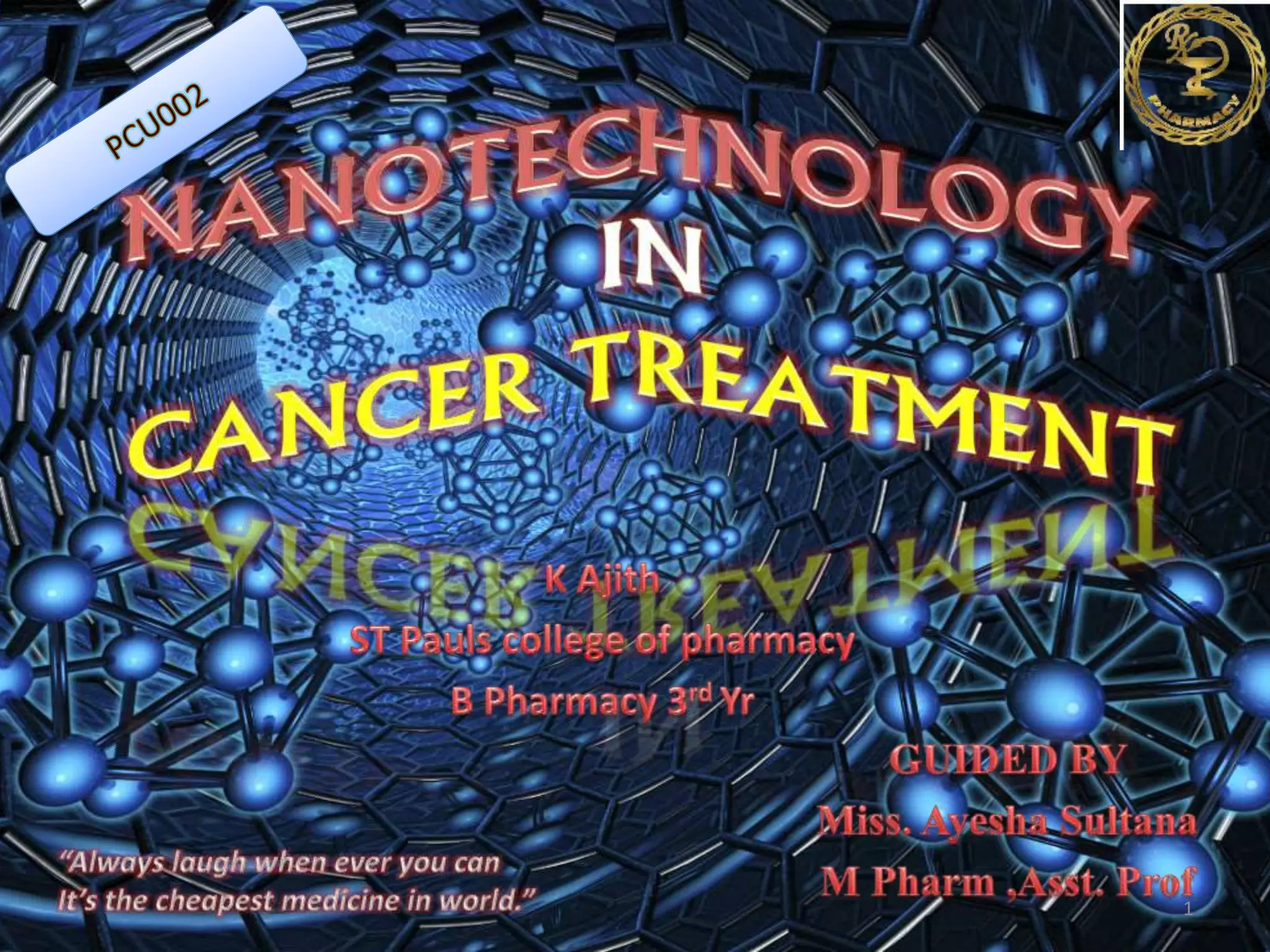 Nanotechnology in cancer therapy | PPTX