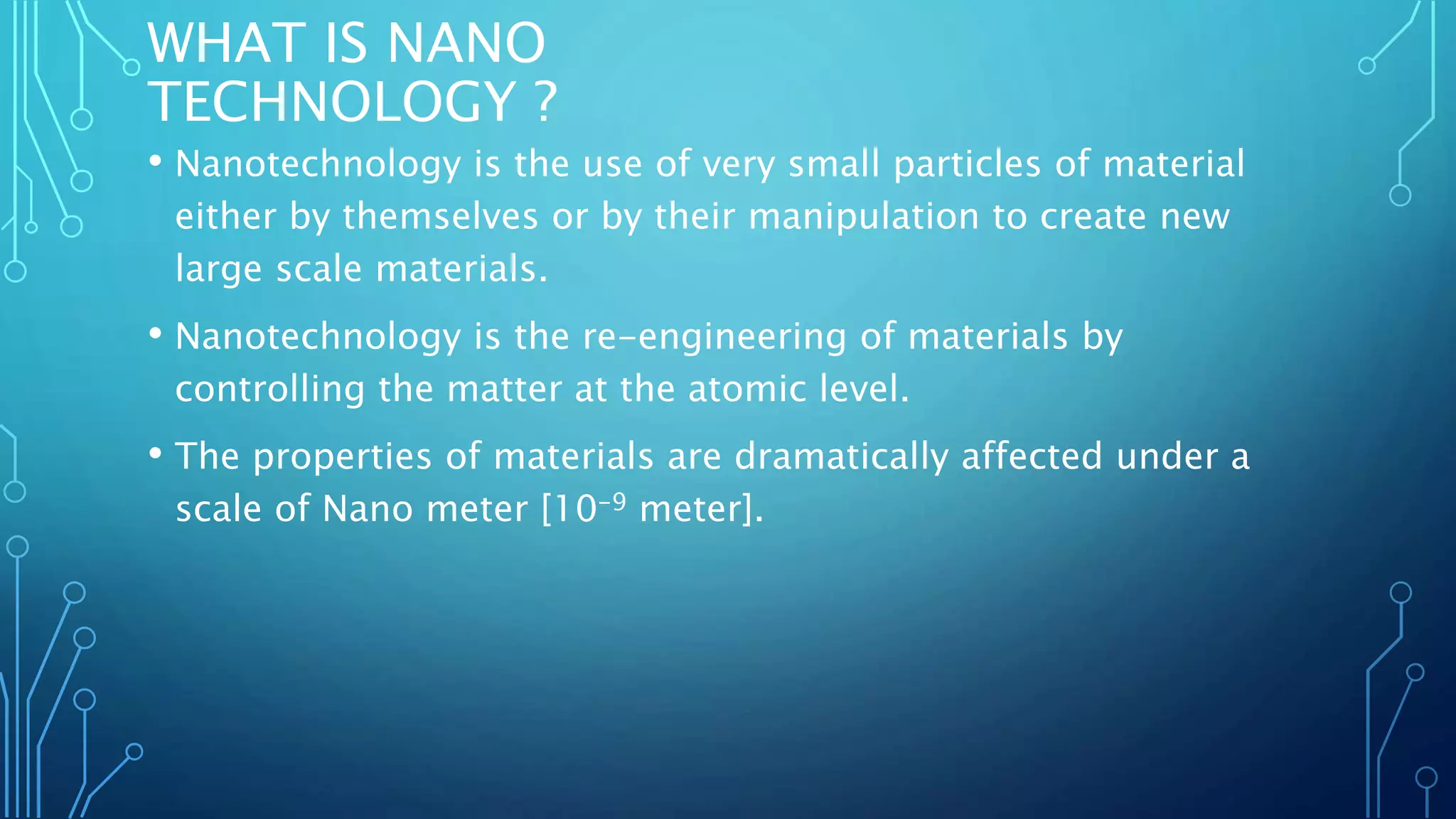 Nanotechnology in civil engineering and construction | PPTX