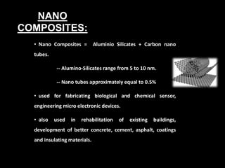Nano technology in construction | PPTX
