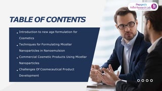 Cosmetic Product Development using Nano Technology - FoodResearchLab | PPTX