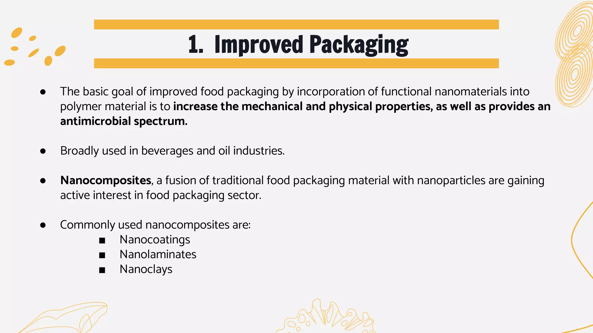 Nanotechnology in food packaging and safety. | PPTX