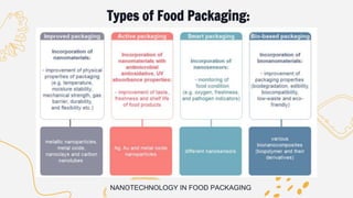 Nanotechnology in food packaging and safety. | PPTX