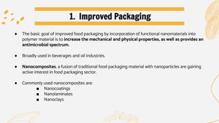 Nanotechnology in food packaging and safety. | PPTX