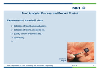 Nanotechnology in the Food Sector_2015 | PDF