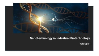 Nanotechnology in Industrial Biotechnology
Group F
 