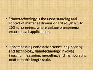 nano technology powerpoint presentation .ppt