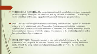  AUTOMOBILE INDUSTRY: The present-days automobile vehicle has more inner components
parts in the system. Those parts are ...