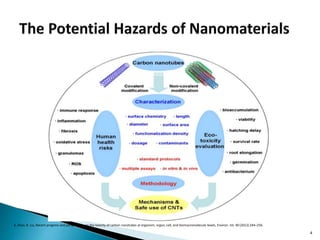 4
X. Zhao, R. Liu, Recent progress and perspectives on the toxicity of carbon nanotubes at organism, organ, cell, and biomacromolecule levels, Environ. Int. 40 (2012) 244–256.
 