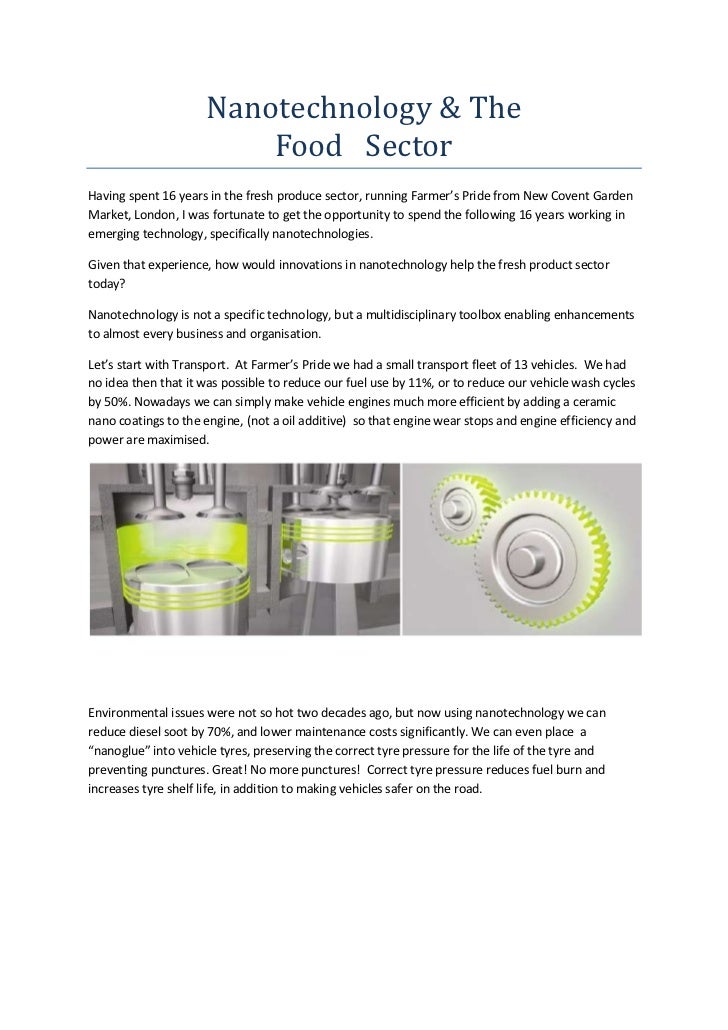 Nanotechnology & the food sector