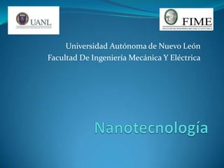 Universidad Autónoma de Nuevo León
Facultad De Ingeniería Mecánica Y Eléctrica
 
