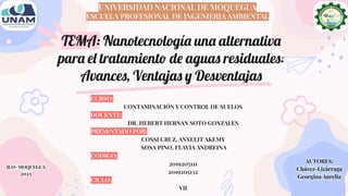 Nanotecnología una alternativa para el tratamiento de aguas residuales ...