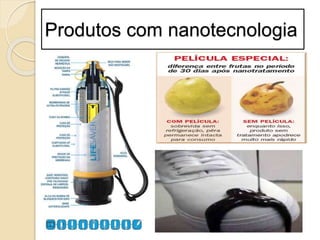 Produtos com nanotecnologia
 