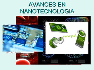 AVANCES EN
NANOTECNOLOGIA

 