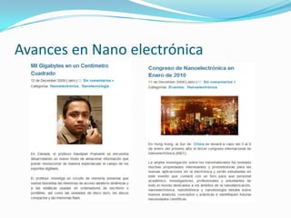 Avances en Nano electrónica