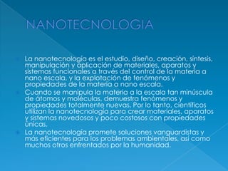 Nanotegnologia y medicina