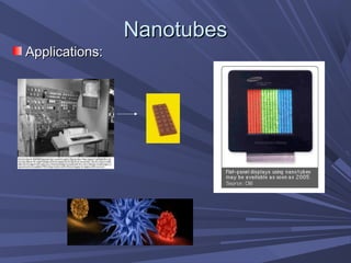 NanotubesNanotubes
Applications:Applications:
 
