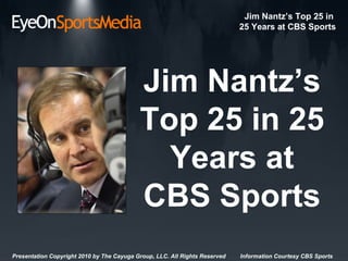 Jim Nantz’s Top 25 in 25 Years at CBS Sports 