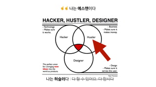 ☝☝ 나는 예스맨이다
나는 허슬러다 : 다 할 수 있어요. 다 합시다
 