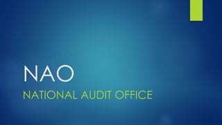 NAO
NATIONAL AUDIT OFFICE
 