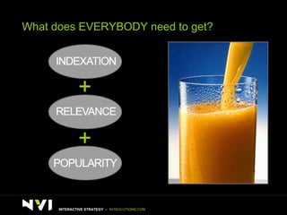 What does EVERYBODY need to get? INTERACTIVE STRATEGY  –  NVISOLUTIONS.COM 