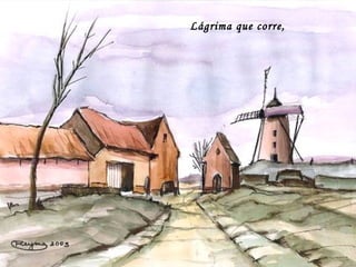 Lágrima que corre,
 