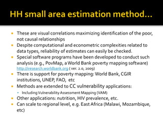 Vulnerable Groups and Communities in The Context of Adaptation and Development Planning & Implementation: Identification and Targeting at Different Scales, Best Available Methods and Data, Best Practices