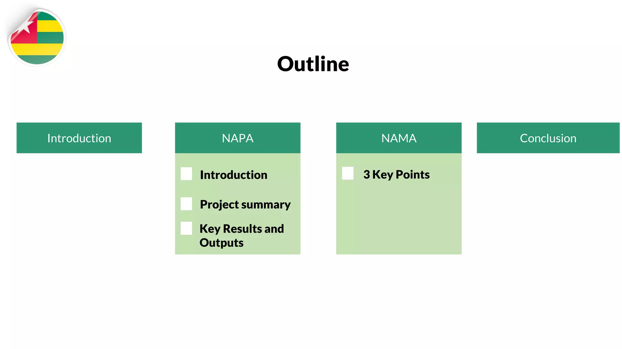 National Adaptation Plan for Actions(NAPA) And The National Appropriate ...