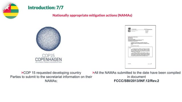 National Adaptation Plan for Actions(NAPA) And The National Appropriate ...