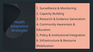 National action plan for climate change and human health | PPTX
