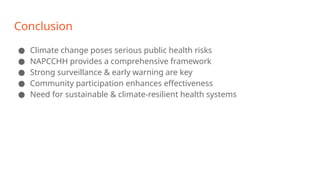 National action plan for climate change and human health | PPTX
