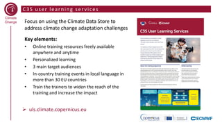 Session 2.3 Copernicus climate data store | PDF