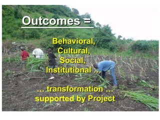 Planning for and monitoring outcomes in action-research Projects: The Napier grass diseases project