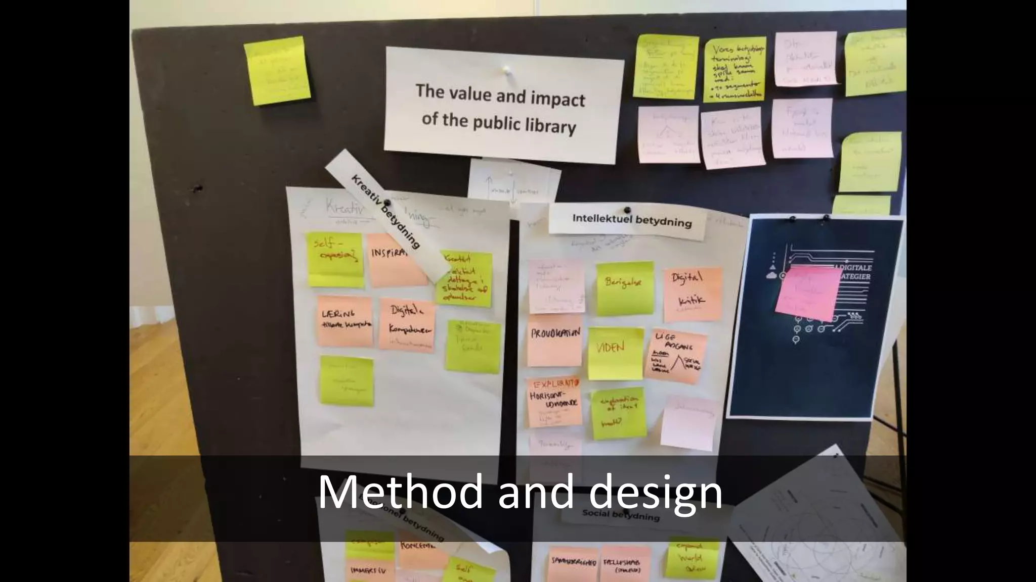 Method and design
 