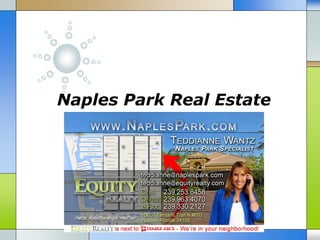Naples Park Real Estate 
 