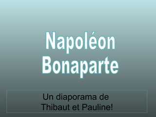 Un diaporama de  Thibaut et Pauline! Napoléon Bonaparte 