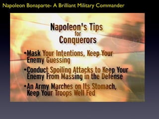 Napoleon Bonaparte- A Brilliant Military Commander 