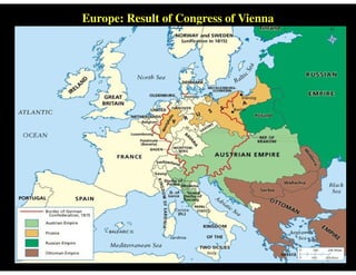 Europe: Result of Congress of Vienna
 