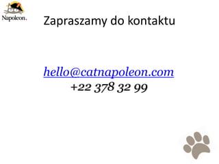 Zapraszamy do kontaktu


hello@catnapoleon.com
     +22 378 32 99
 