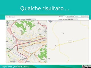 Qualche risultato ...




http://tools.geofabrik.de/mc
 