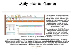 Daily Home Planner 
