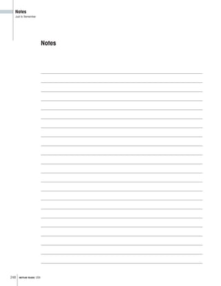 248 METTLER TOLEDO USA
Notes
Just to Remember
Notes
 