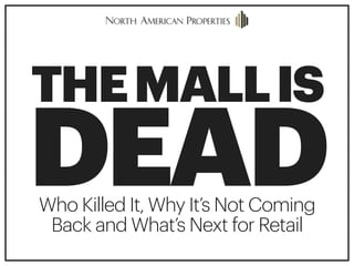 THEMALLIS
DEADWho Killed It, Why It’s Not Coming  
Back and What’s Next for Retail
 