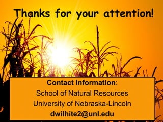 Donald Wilhite, University of Lincoln: Integrated national drought management