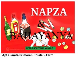 Apt.Gianita Primarani Tolala,S.Farm
&
BAHAYANYA
UPTD PUSKESMAS WIDANG
 