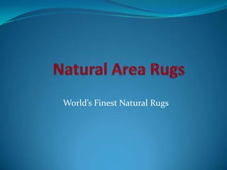 World’s Finest Natural Rugs
 