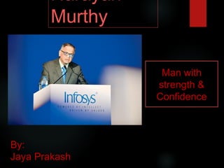 Man with
strength &
Confidence
Narayan
Murthy
 